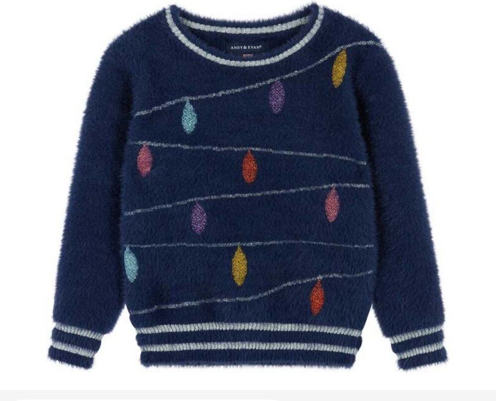 Andy And Evan Holiday lights Sweater  nwot